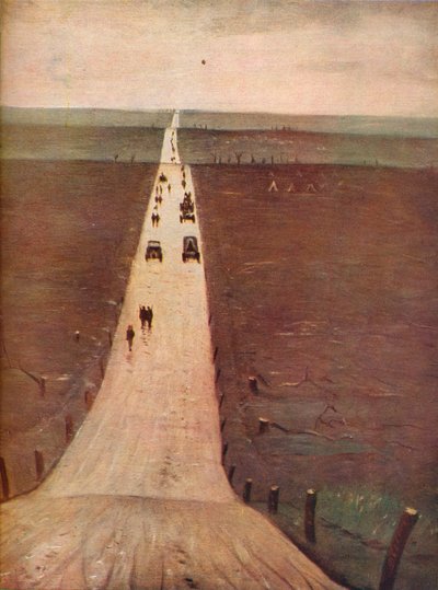 El camino de Arras a Bapaume, 1917 de Christopher Richard Wynne Nevinson