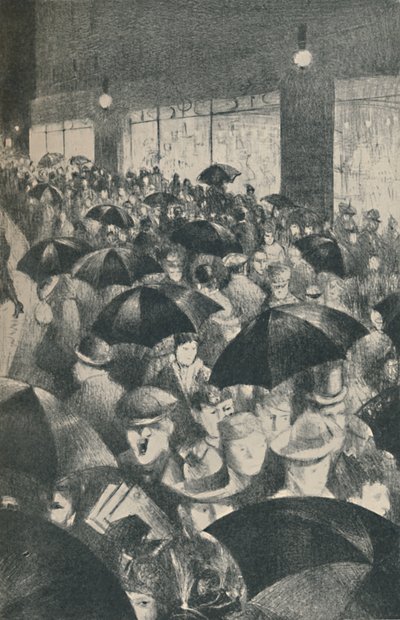 Noche lluviosa, Oxford Street, 1919 de Christopher Richard Wynne Nevinson