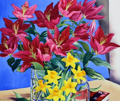 Lirios y Narcisos Magenta de Christopher Ryland