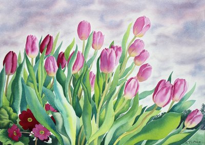Tulipanes junto a la ventana de Christopher Ryland