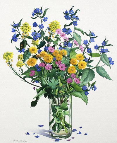Flores Silvestres con Alkanet, 2021 de Christopher Ryland