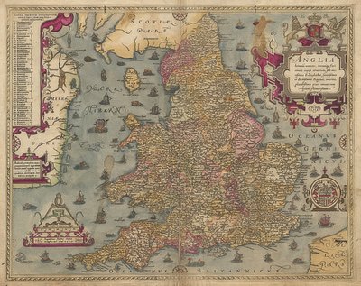Anglia: Inglaterra y Gales de Christopher Saxton