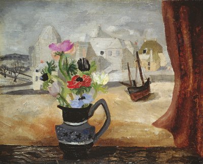 Anémonas en una Ventana de Cornualles de Christopher Wood