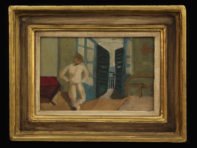 Niño en el dormitorio, c.1920 de Christopher Wood