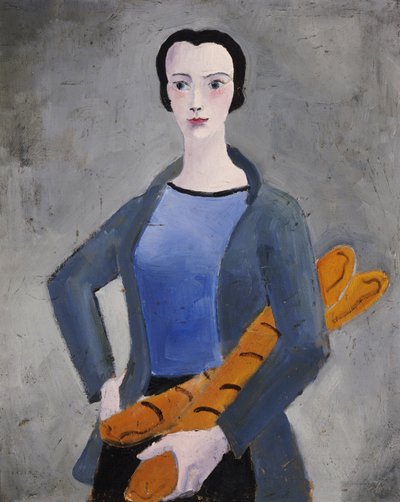 Niña con pan de Christopher Wood