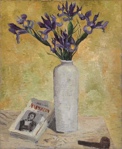 Iris en un Jarrón Alto de Christopher Wood