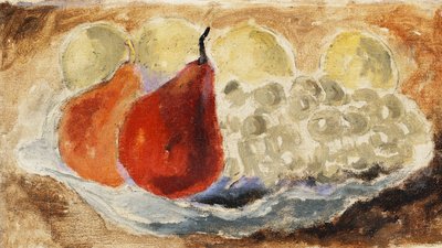 Concha, plato y fruta, c.1922 de Christopher Wood