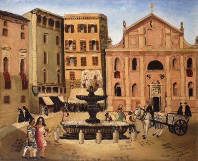Plaza en Roma de Christopher Wood
