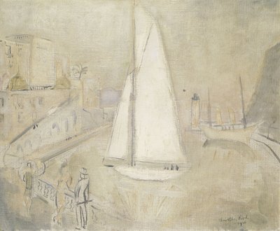 El yate blanco en Monte Carlo de Christopher Wood