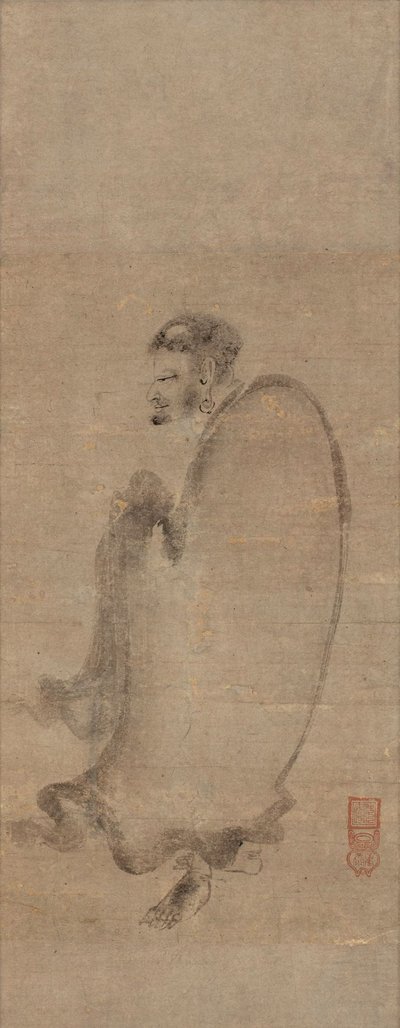 Shakyamuni descendiendo la montaña, siglo XV de Chuan Shinko