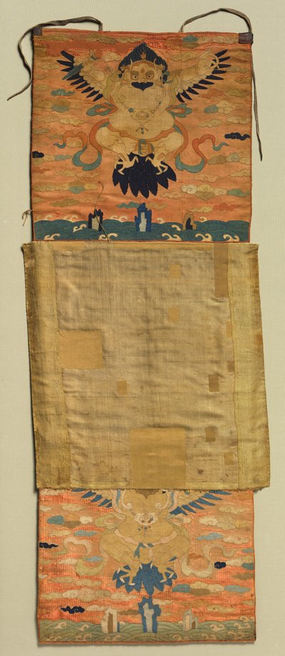 Vajrapani Embroidered Mount with Garuda de Chöying Dorjé, the Tenth Black Hat Karmapa (Tibetan