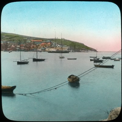Polruan desde Fowey, Cornualles, finales del siglo XIX o principios del siglo XX de Church Army Lantern Department