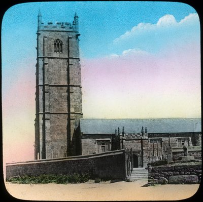 Iglesia de St Buryan, Cornualles, finales del siglo XIX o principios del siglo XX de Church Army Lantern Department