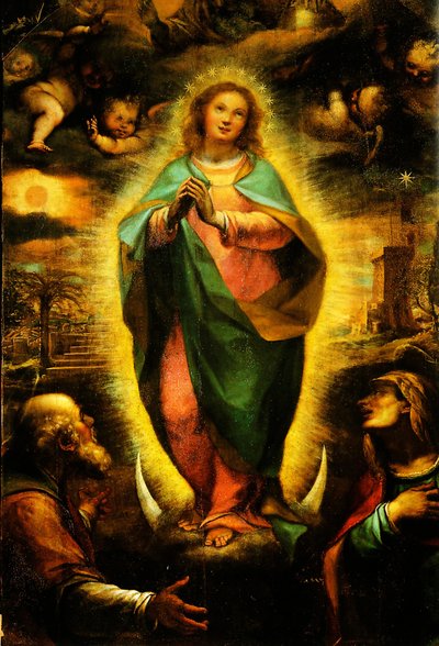 Inmaculada concepción, chirridos de Cigoli