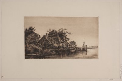 Paisaje fluvial de Cilius Johannes Konrad Andersen