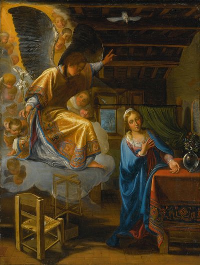 Anunciación de Circle of Adam Elsheimer