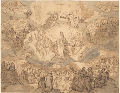 La Virgen, Reina del Cielo de Circle of Francesco Vanni