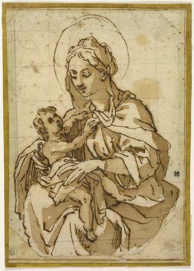 Virgen y niño de Circle of Francesco Vanni