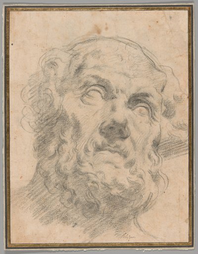 Cabeza de un anciano, posiblemente Séneca de Circle of Peter Paul Rubens