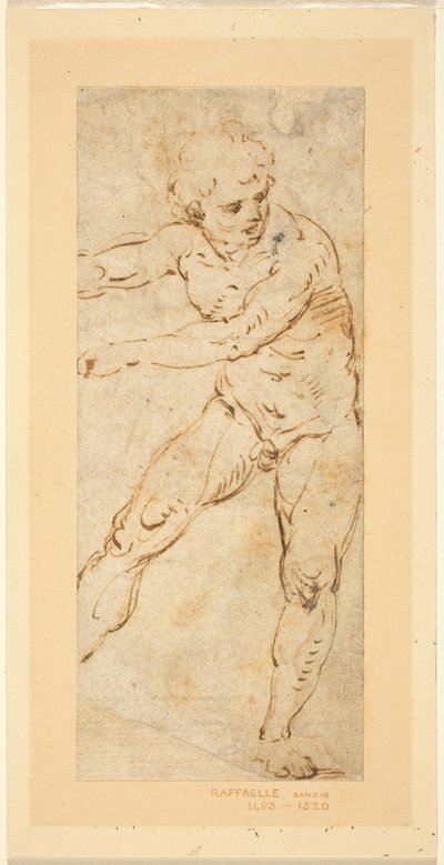 Desnudo Masculino de Pie de Circle of Raphael