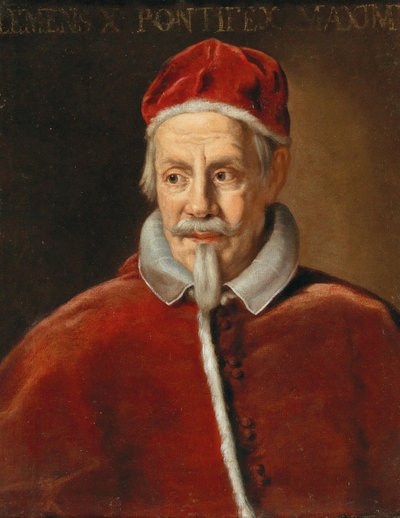 Retrato del Papa Clemente X 1590-1676, principios de 1670s de Ciro Ferri