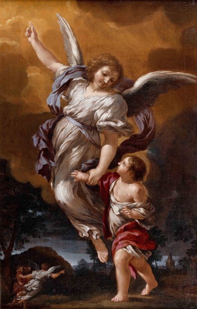 El Ángel Guardián después de Pietro da Cortona de Ciro Ferri