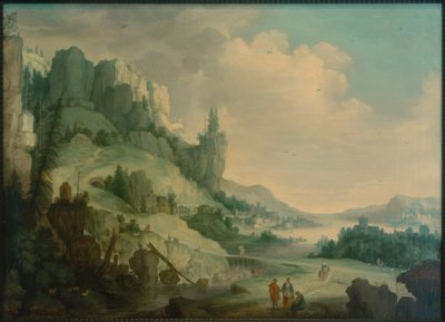 Paisaje montañoso de Claes Dirckz van der Heck