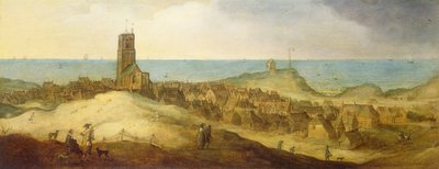 Una vista de la Abadía de Egmond de Claes Jacobsz van der Heck
