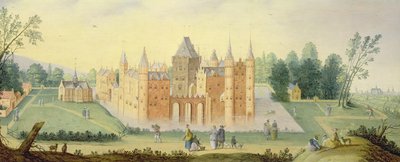 Abadía y castillo en Egmond de Claes Jacobsz van der Heck