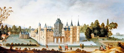 Abadía y castillo de Egmond de Claes Jacobsz. van der Heck