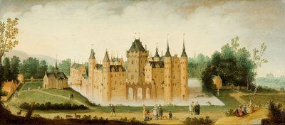 Vista del castillo de Egmond aan den Hoef, c.1638 (óleo sobre tabla) de Claes Jacobsz. van der Heck