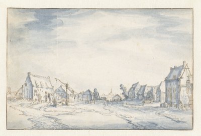 Vista del pueblo de Claes Jansz. Visscher (II) (attributed to)