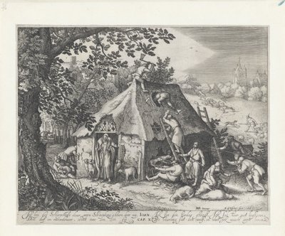 Cristo en el redil de Claes Jansz. Visscher (II)
