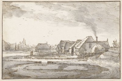 Spaarndammerdijk cerca de Braakjes de Claes Jansz. Visscher (II)
