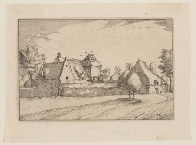 Una granja amurallada de Claes Jansz. Visscher