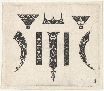 Impresión en negro con ocho motivos de Claes Jansz Visscher