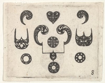 Grabado en negro con varios motivos de Claes Jansz Visscher