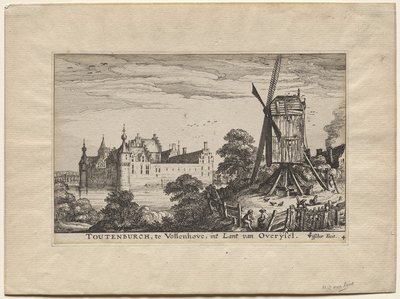 Four Castles in Holland and Utrecht:  The Castle Toutenburgh in Vollenhove de Claes Jansz Visscher