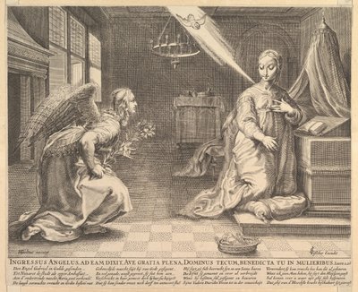 La Anunciación, antes de 1652 de Claes Jansz Visscher