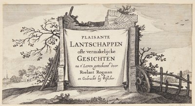 Portada de "Paisajes con aldeas cerca de Ámsterdam" de Claes Jansz. Visscher