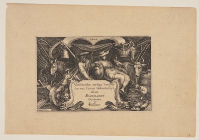 Portada, de Paisajes (Verscheyden aerdige Lanthuysen...) de Claes Jansz. Visscher