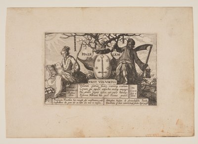 Portada, de Vistas en los alrededores de Haarlem (Plaisante Plaetsen) de Claes Jansz. Visscher