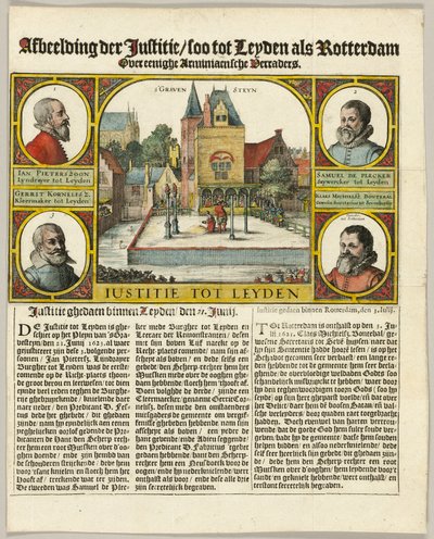 Ejecución de arminianos en Leiden de Claes Jansz. Visscher II