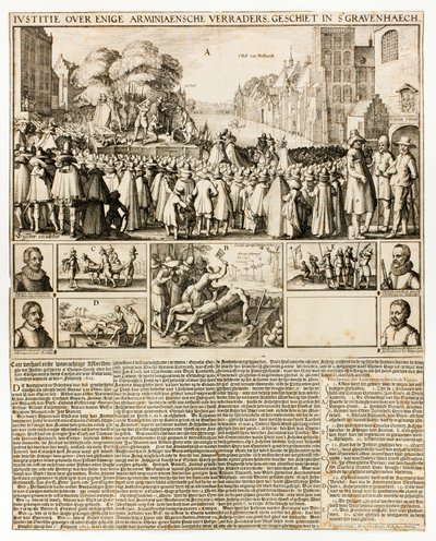 Ejecución de arminianos en La Haya de Claes Jansz. Visscher II
