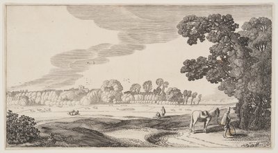 Vista de pastos, de Paisajes (Playsante Lantschappen) de Claes Jansz. Visscher II