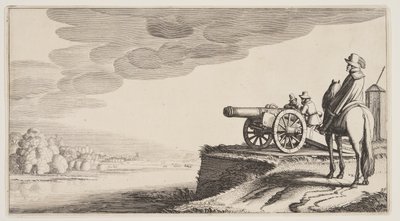 Torre de vigilancia sobre un río, de Paisajes (Playsante Lantschappen) de Claes Jansz. Visscher II