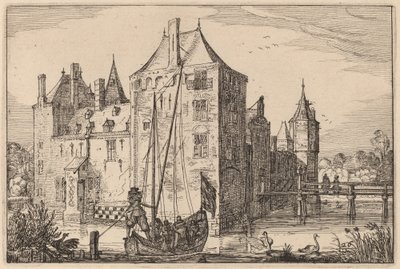 Castillo (¿Warmond?) de Claes Jansz Visscher after Johannes van Doetechum, the Elder after Lucas