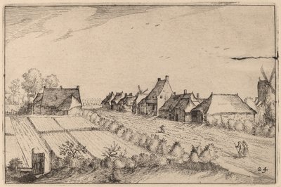 Campos y un Camino de Claes Jansz Visscher after Johannes van Doetechum, the Elder after Lucas