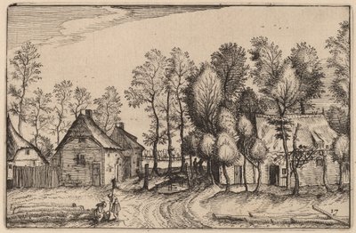 Paisaje con Árboles Talados de Claes Jansz Visscher after Johannes van Doetechum, the Elder after Lucas