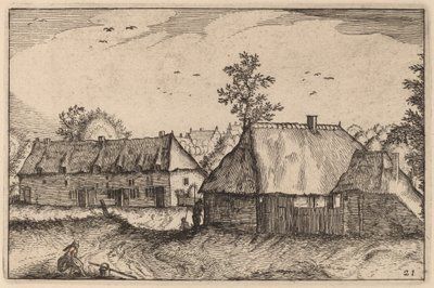 Grandes Cobertizos de Claes Jansz Visscher after Johannes van Doetechum, the Elder after Lucas